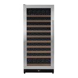 Allavino Reserva Series 119 Bottle 55" Tall Single Zone Left Hinge Stainless Steel Wine Refrigerator