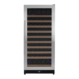 Allavino Reserva Series 119 Bottle 55" Tall Single Zone Right Hinge Stainless Steel Wine Refrigerator