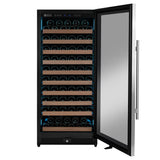 Allavino Reserva Series 119 Bottle 55" Tall Single Zone Right Hinge Stainless Steel Wine Refrigerator