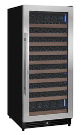 Allavino Reserva Series 119 Bottle 55" Tall Single Zone Right Hinge Stainless Steel Wine Refrigerator