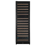Allavino Reserva Series 154 Bottle 71" Tall Dual Zone Built-in Left Hinge Wine Refrigerator with Black Metal Door