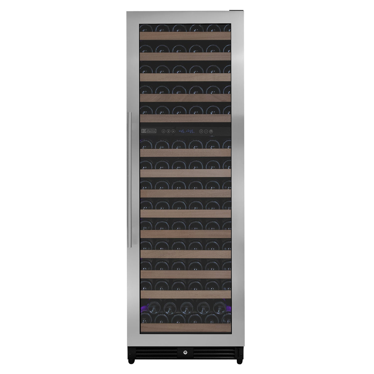 Allavino Reserva Series 154 Bottle 71" Tall Dual Zone Right Hinge Stainless Steel Wine Refrigerator