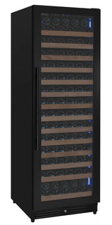 Allavino Reserva Series 163 Bottle 71" Tall Single Zone Right Hinge Black Metal Wine Cooler Refrigerator