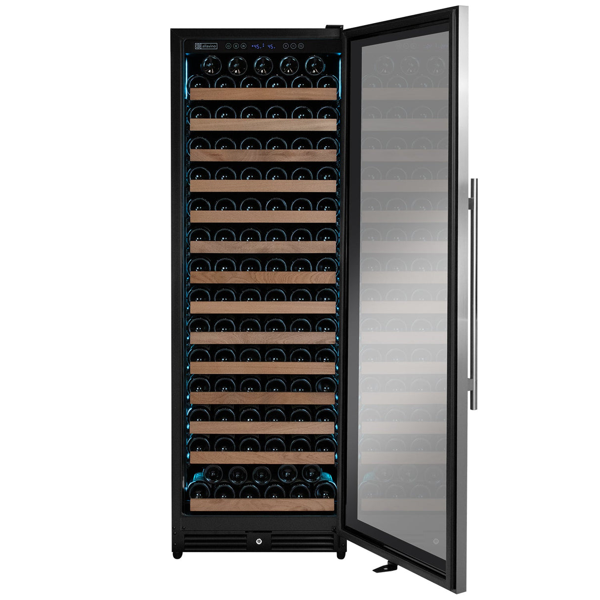 Allavino Reserva Series 163 Bottle 71" Tall Single Zone Right Hinge Stainless Steel Wine Refrigerator