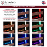 Allavino 15" Wide Reserva Series 30-Bottle Dual Zone Black Right Hinge Wine Refrigerator