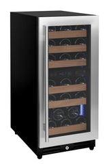 Allavino Reserva 15" Wide 30-Bottle Dual Zone Stainless Steel Right Hinge Wine Refrigerator VSW3015D-2SR
