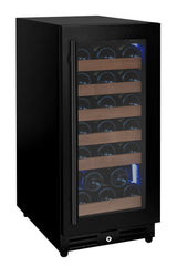 Allavino Reserva 15" 30-Bottle Single Zone Black Right Hinge Wine Refrigerator VSW3015S-1BR