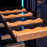 Allavino 24″ Wide FlexCount II Tru‑Vino 36‑Bottle Dual Zone Stainless Steel Wine Refrigerator