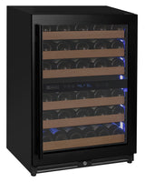 Allavino Reserva Series 51-Bottle Dual Zone Built-In Luxury Wine Refrigerator with Black Door Right Hinge VSW5134D-2BR