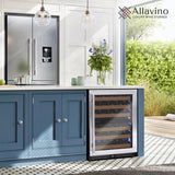 Allavino Reserva Series 51‑Bottle Dual Zone Built‑In Luxury Wine Refrigerator with Stainless Steel Door Right Hinge VSW5134D‑2SR