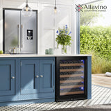 Allavino Reserva Series 51‑Bottle Single Zone Built‑In Luxury Wine Refrigerator with Black Door Left Hinge VSW5134S‑1BL