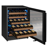 Allavino Reserva Series 51‑Bottle Single Zone Built‑In Luxury Wine Refrigerator with Black Door Right Hinge VSW5134S‑1BR