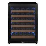 Allavino Reserva Series 51‑Bottle Single Zone Built‑In Luxury Wine Refrigerator with Black Door Right Hinge VSW5134S‑1BR