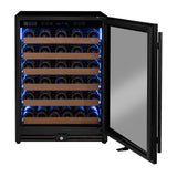 Allavino Reserva Series 51‑Bottle Single Zone Built‑In Luxury Wine Refrigerator with Black Door Right Hinge VSW5134S‑1BR