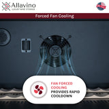 Allavino Reserva Series 51‑Bottle Single Zone Built‑In Luxury Wine Refrigerator with Black Door Right Hinge VSW5134S‑1BR