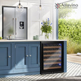 Allavino Reserva Series 51‑Bottle Single Zone Built‑In Luxury Wine Refrigerator with Black Door Right Hinge VSW5134S‑1BR