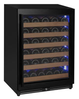 Allavino Reserva Series 51‑Bottle Single Zone Built‑In Luxury Wine Refrigerator with Black Door Right Hinge VSW5134S‑1BR