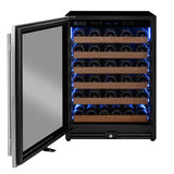Allavino Reserva Series 51‑Bottle Single Zone Built‑In Luxury Wine Refrigerator with Stainless Steel Door Left Hinge VSW5134S‑1SL