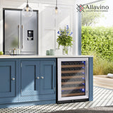 Allavino Reserva Series 51‑Bottle Single Zone Built‑In Luxury Wine Refrigerator with Stainless Steel Door Left Hinge VSW5134S‑1SL