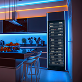 Allavino Reserva Series 67″ 71″ Tall Dual Zone Left Hinge Black Shallow Wine Refrigerator Console