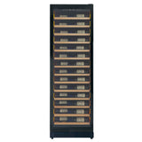 Allavino Reserva Series 67″ 71″ Tall Single Zone Left Hinge Black Shallow Wine Refrigerator with Wood Front Shelves