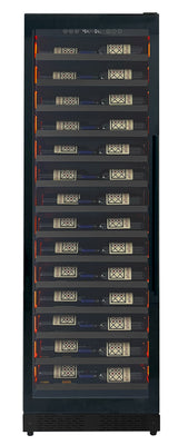 Allavino Reserva Series 67″ 71″ Tall Single Zone Left Hinge Black Shallow Wine Refrigerator Console