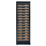 Allavino Reserva Series 67 Bottle 71″ Tall Single Zone Right Hinge Black Shallow Wine Refrigerator with Wood Front Shelves