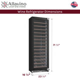 Allavino Reserva 67 Bottle 71" Single Zone Panel Ready Wine Refrigerator VSW6771S-1PRR
