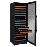 Allavino Reserva Series 172 Bottle Dual Zone Built-in Wine Refrigerator with Black Metal Door - Right Hinge
