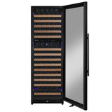 Allavino Reserva Series 172 Bottle Dual Zone Built-in Wine Refrigerator with Black Metal Door - Right Hinge