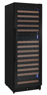 Allavino Reserva Series 172 Bottle Dual Zone Built-in Wine Refrigerator with Black Metal Door - Right Hinge