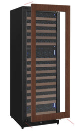 Allavino Reserva Series 172 Bottle Dual Zone Built-In Wine Refrigerator Panel Ready Overlay Right Hinge VSW71LD-2PRR