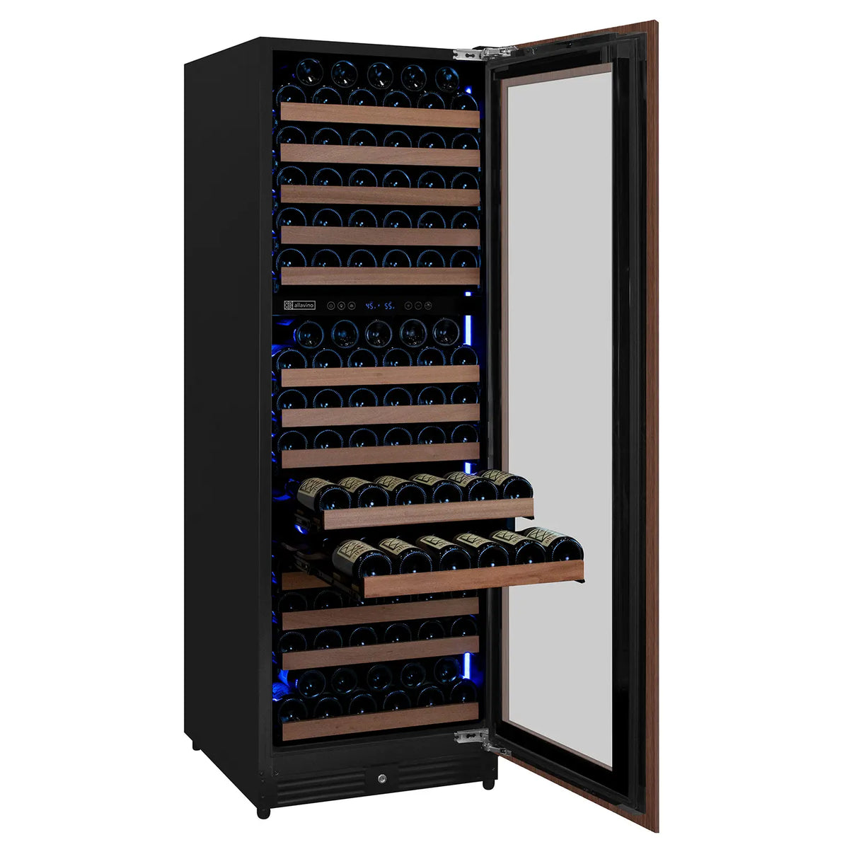 Allavino Reserva Series 172 Bottle Dual Zone Built-In Wine Refrigerator Panel Ready Overlay Right Hinge VSW71LD-2PRR