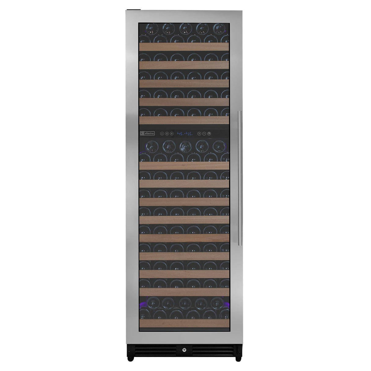 Allavino Reserva Series 172-Bottle Dual Zone Built-In Wine Refrigerator with Stainless Steel Door Left Hinge VSW71LD-2SL