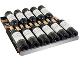 Allavino 24” Wide FlexCount II Tru-Vino 177 Bottle Single Zone Stainless Steel Right Hinge Wine Refrigerator