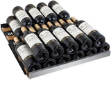 Allavino 24” Wide FlexCount II Tru-Vino 177 Bottle Single Zone Stainless Steel Right Hinge Wine Refrigerator