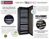 Allavino 47" Wide FlexCount II Tru‑Vino 344 Bottle Four‑Zone Stainless Steel Side‑by‑Side Wine Refrigerator BF 2X‑VSWR172‑2S20