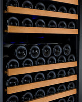 Allavino 47" Wide FlexCount II Tru‑Vino 344 Bottle Four‑Zone Black Side‑by‑Side Wine Refrigerator BF 2X‑VSWR172‑2B20