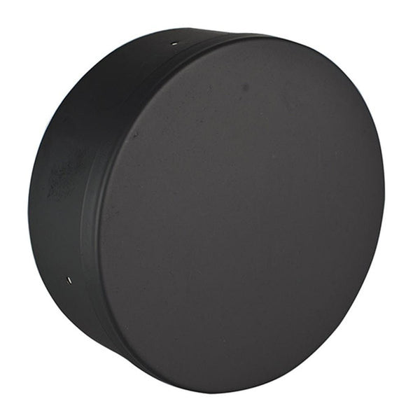 Ventis 6" Black Tee Cap (Single-Wall Black Stove Pipe)