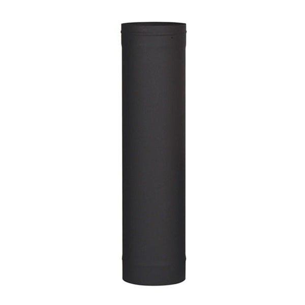 Ventis 6" x 48" Black Pipe Length (Single-Wall Black Stove Pipe)