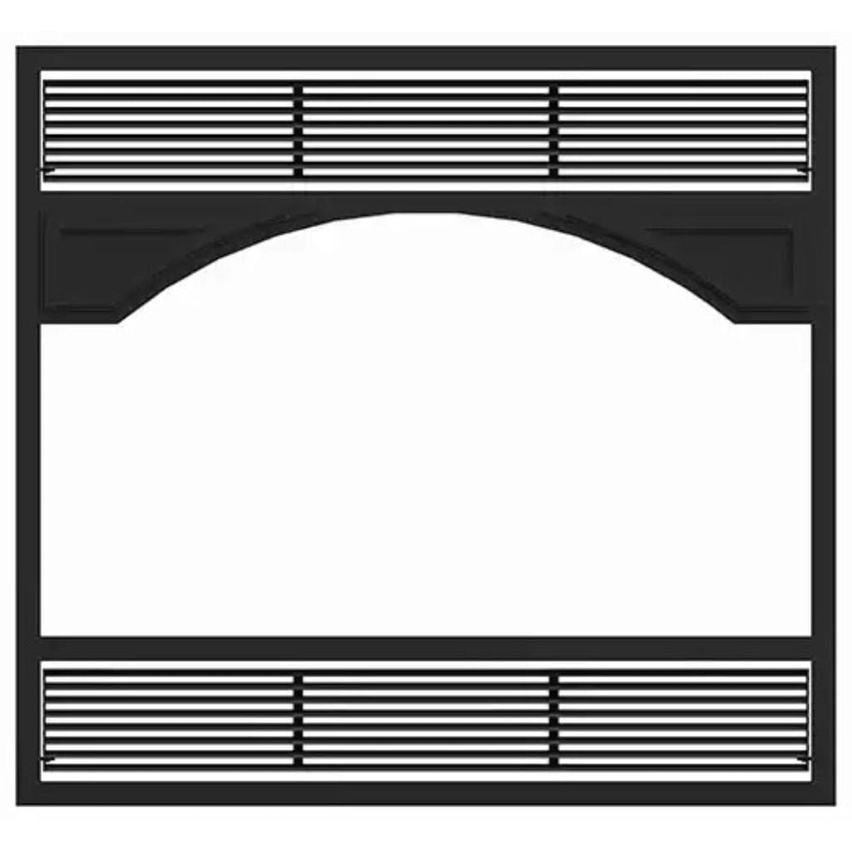 Ventis Black Traditional Faceplate for ME300 Wood Burning Fireplace