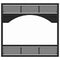 Ventis Black Traditional Faceplate for ME300 Wood Burning Fireplace