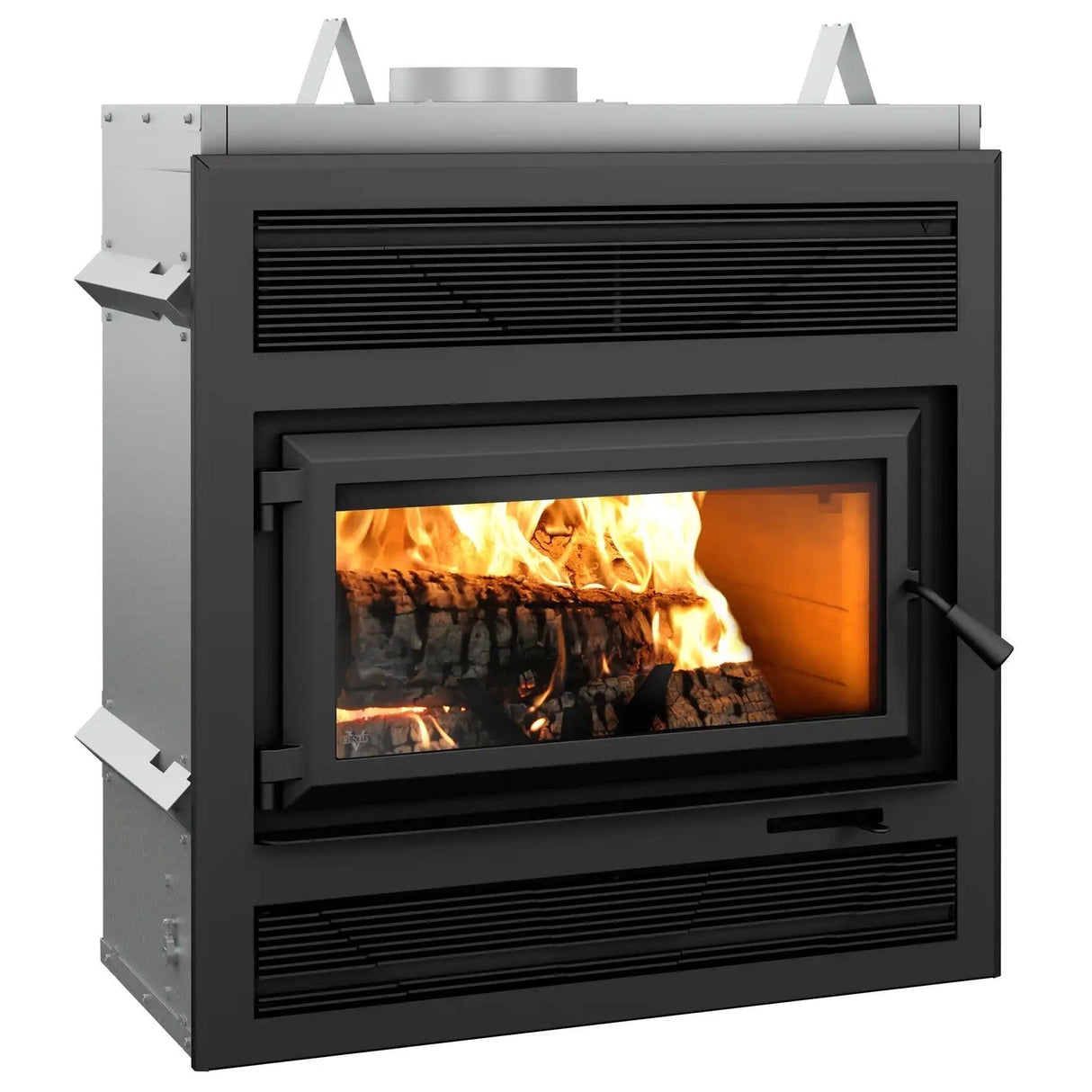 Ventis HE250R 37" Black High-Efficiency Wood Burning Fireplace with Blower – EPA 2020 Certified