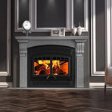 Ventis HE350 45" Black High-Efficiency Wood Burning Fireplace with Blower – EPA 2020 Certified