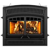 Ventis HE350 45" Black High-Efficiency Wood Burning Fireplace with Blower – EPA 2020 Certified