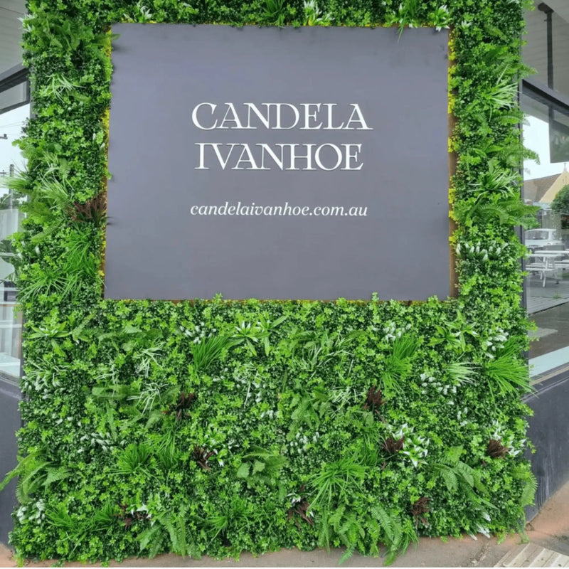 Designer Plants USA Luxury Tropical Vista Artificial Vertical Garden 40" x 40" 11SQ FT Commercial Grade UV Resistant