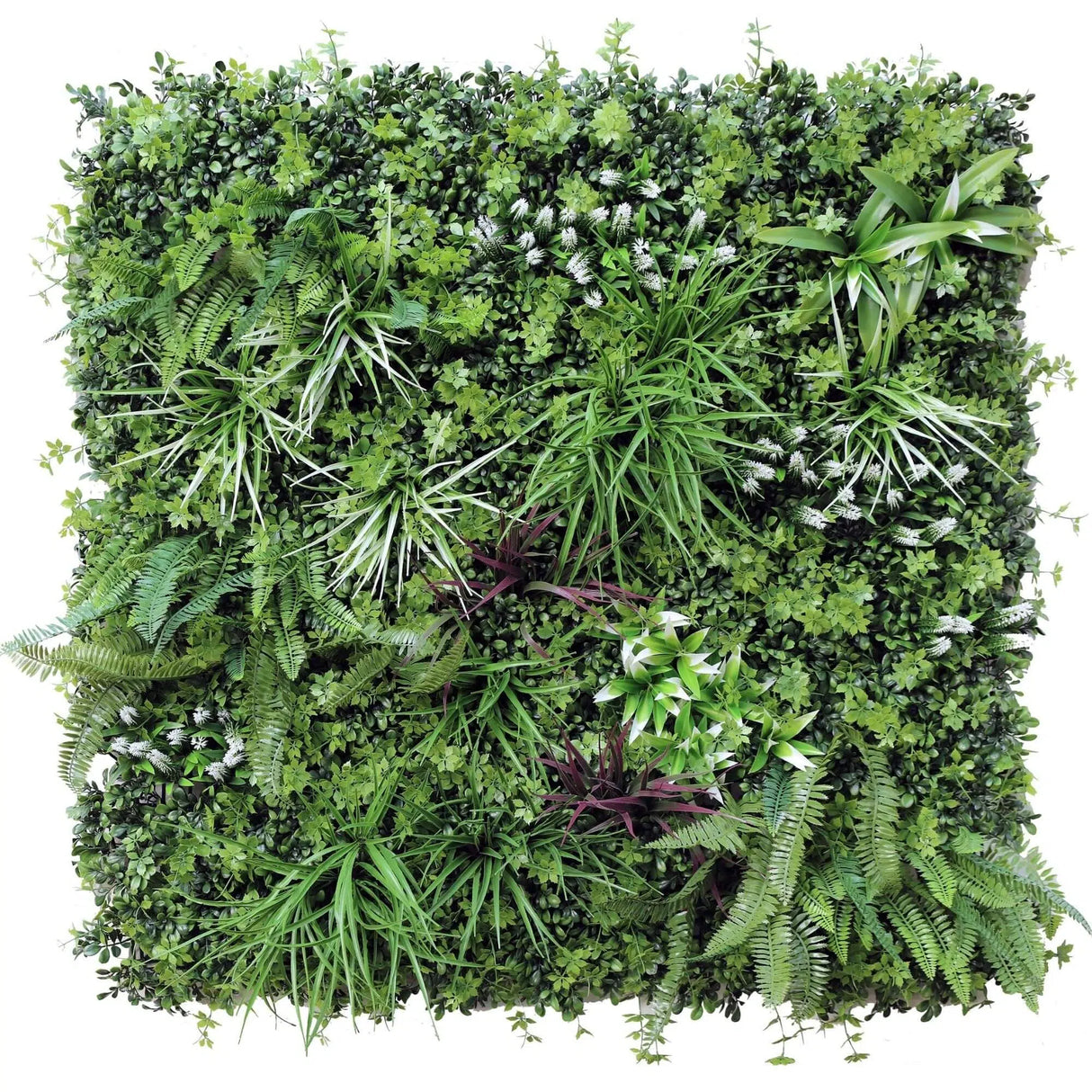 Designer Plants USA Luxury Tropical Vista Artificial Vertical Garden 40" x 40" 11SQ FT Commercial Grade UV Resistant