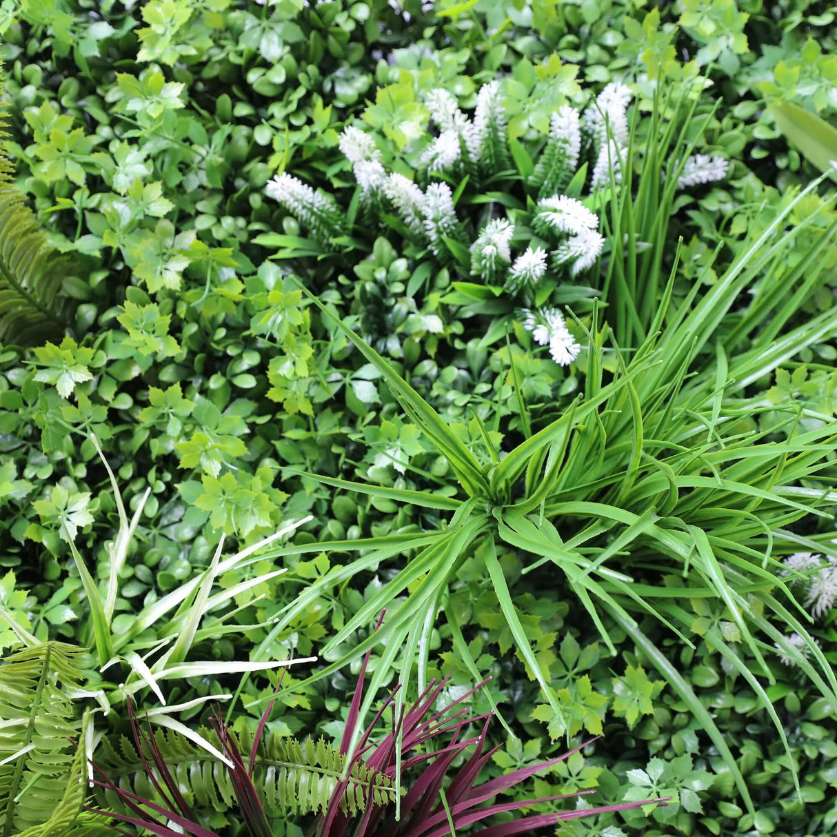 Designer Plants USA Luxury Tropical Vista Artificial Vertical Garden 40" x 40" 11SQ FT Commercial Grade UV Resistant