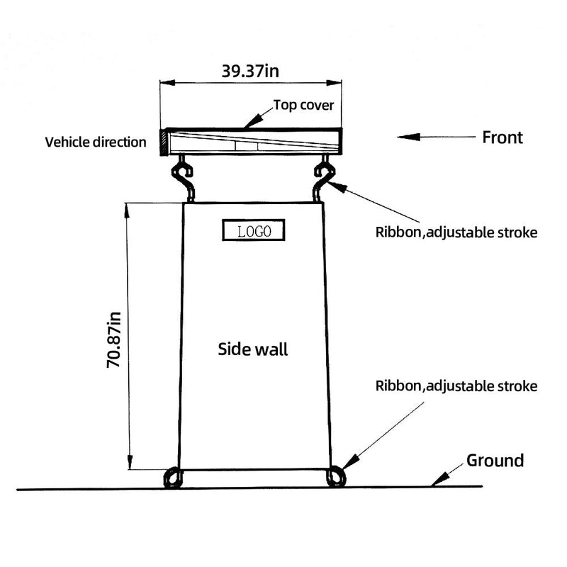 Naturnest Car Shower Awning W155373192