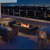 HearthArtSinn Volcano 15 Outdoor Stainless Gas Fireplace Steel Fire Pit